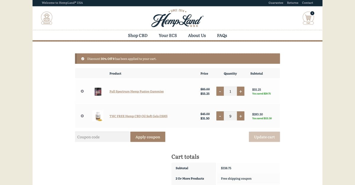 HempLand Cart