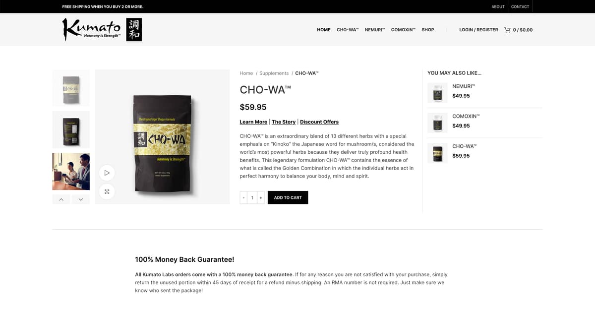 Cho-Wa™ Discount Offers 