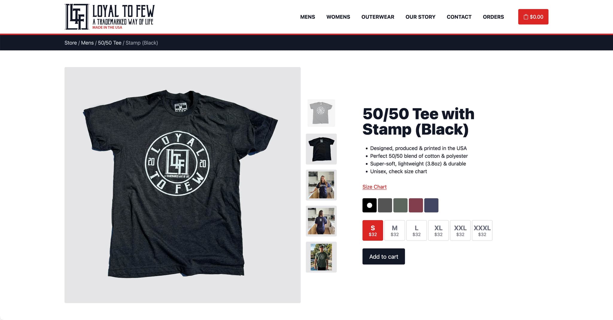 Loyal to Few Product Page