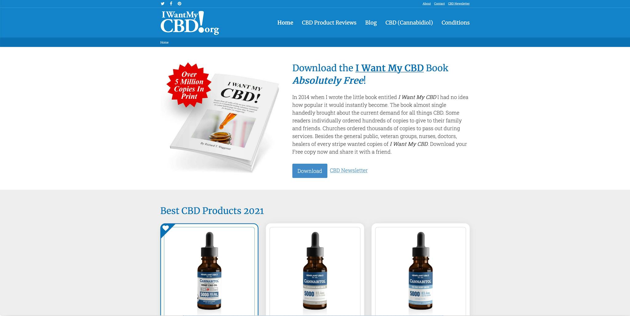 I want my CBD Home Page